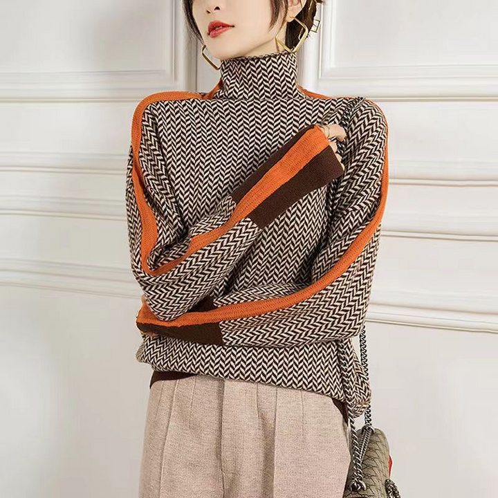 Knitted turtleneck jumper