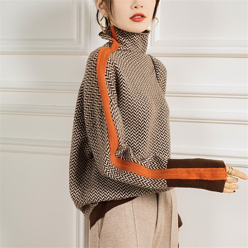 Knitted turtleneck jumper