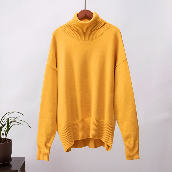 Classic soft plain turtleneck