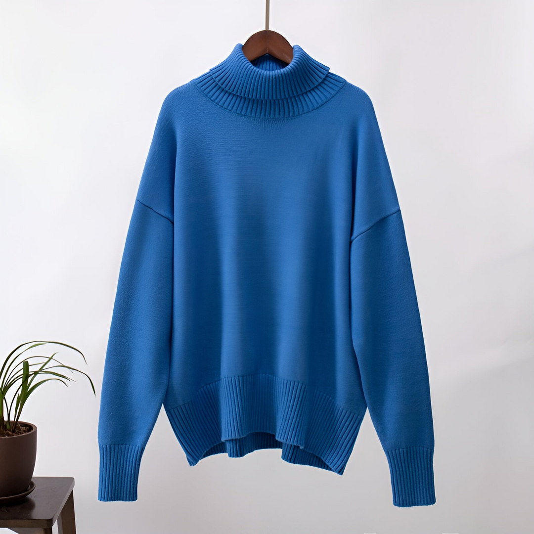 Classic soft plain turtleneck