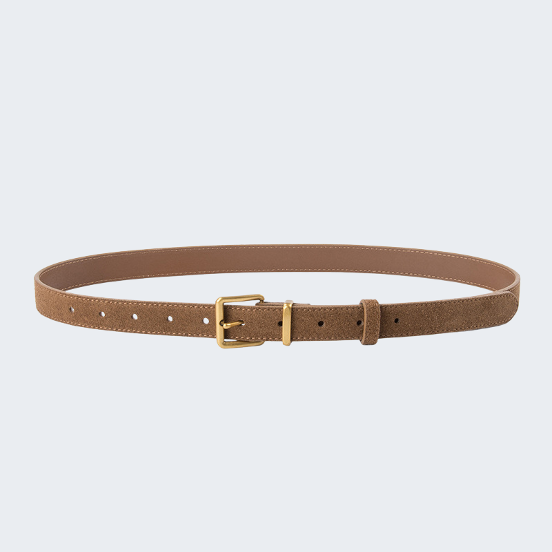 Imitation suede belt