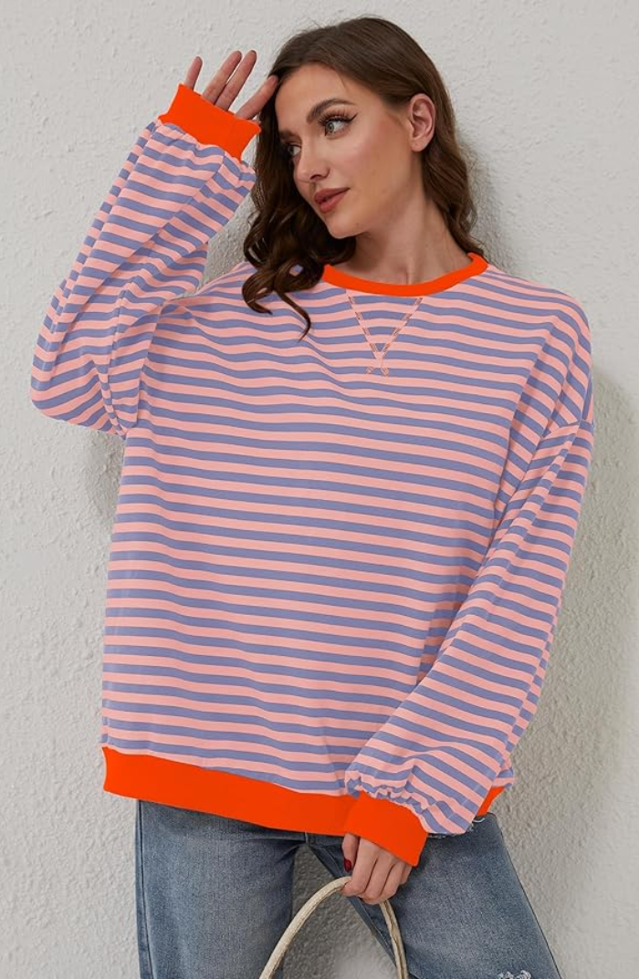 Oversized Striped Jumper