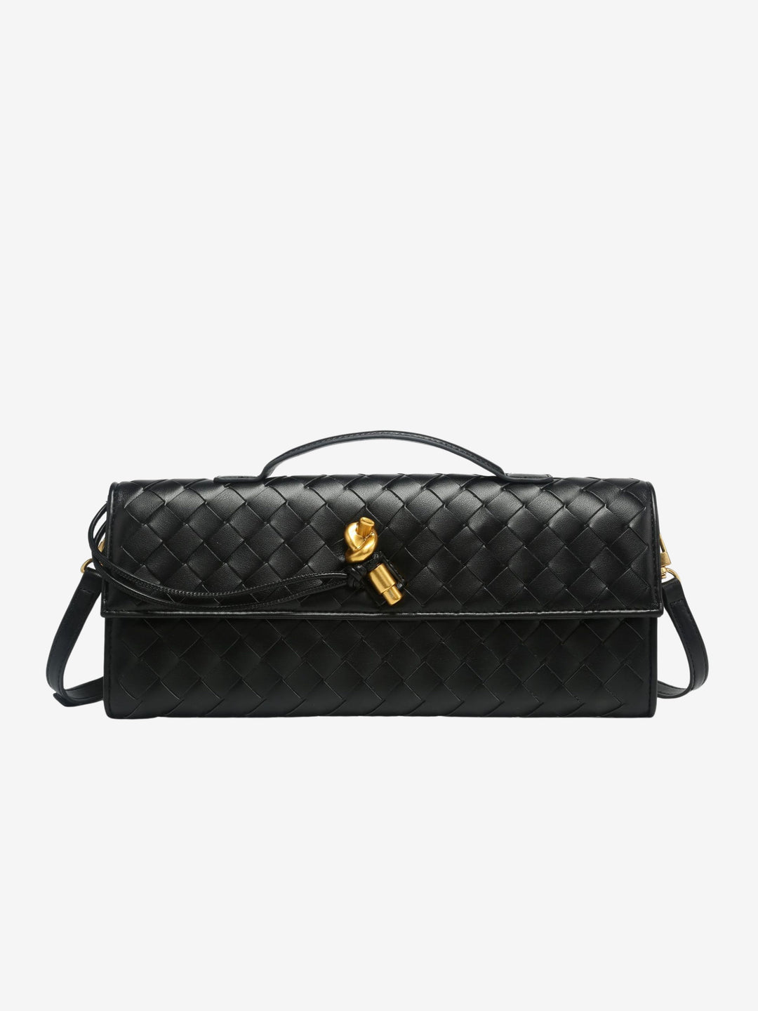 Woven clutch bag