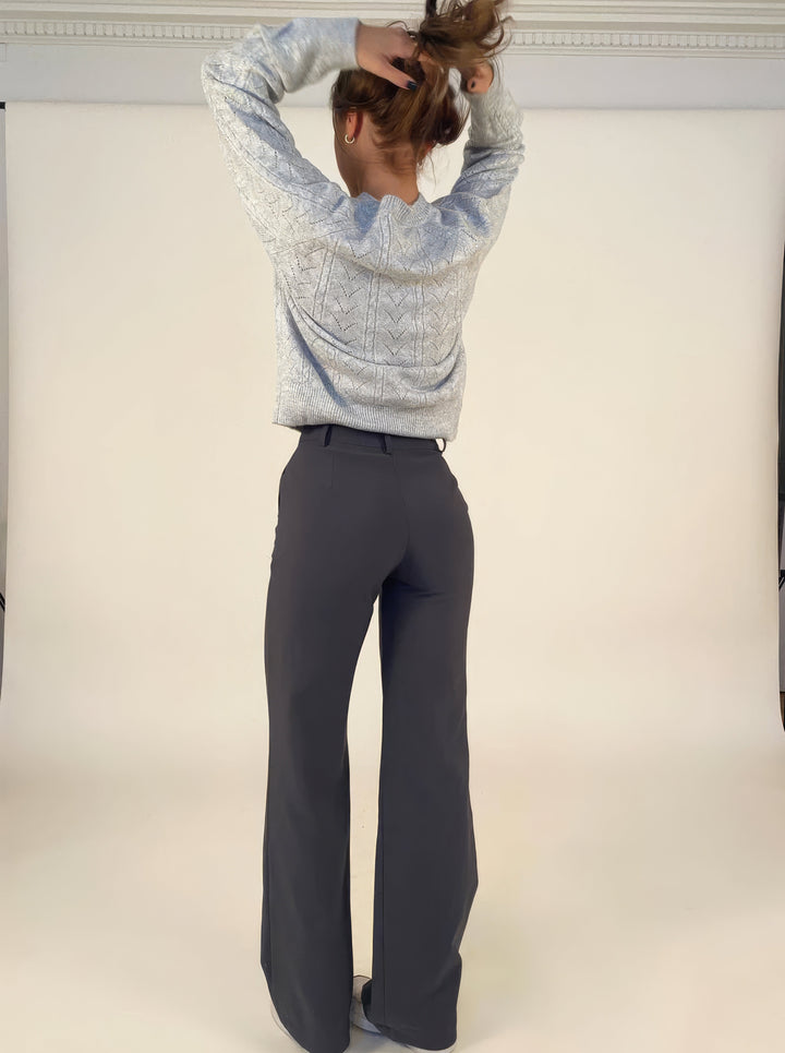 Wide leg trousers