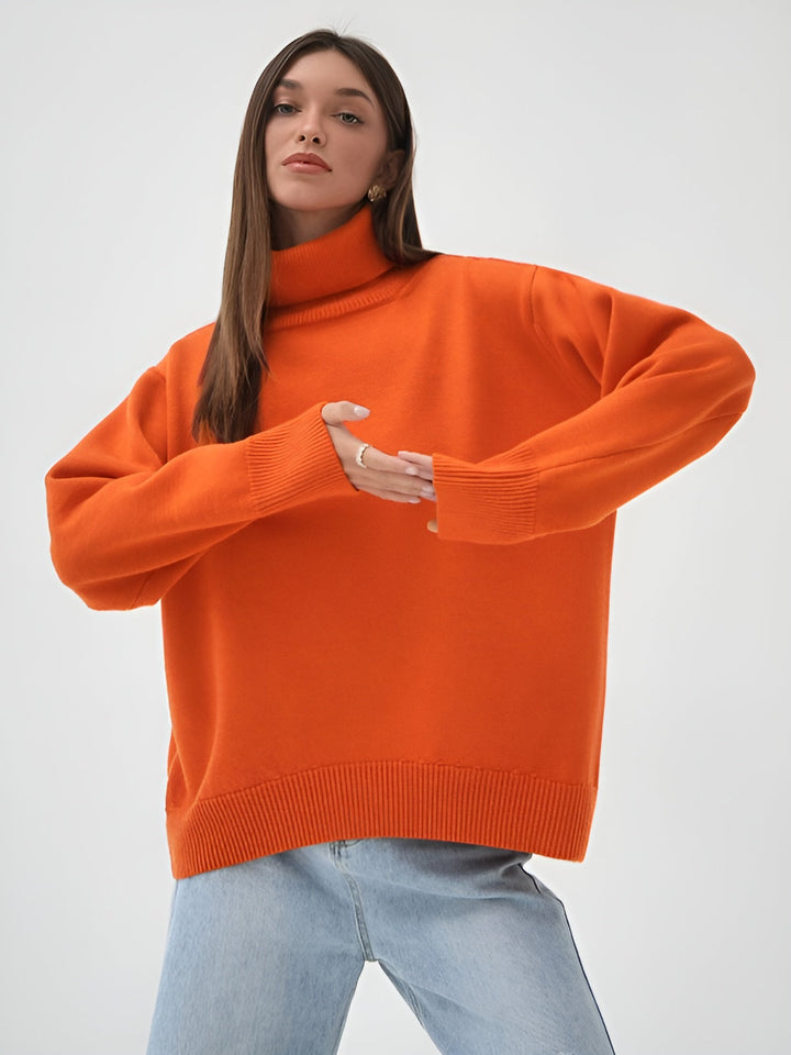 Classic soft plain turtleneck