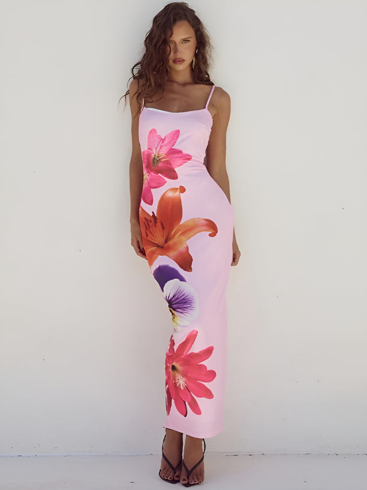 Iris - Floreal Print Long Dress