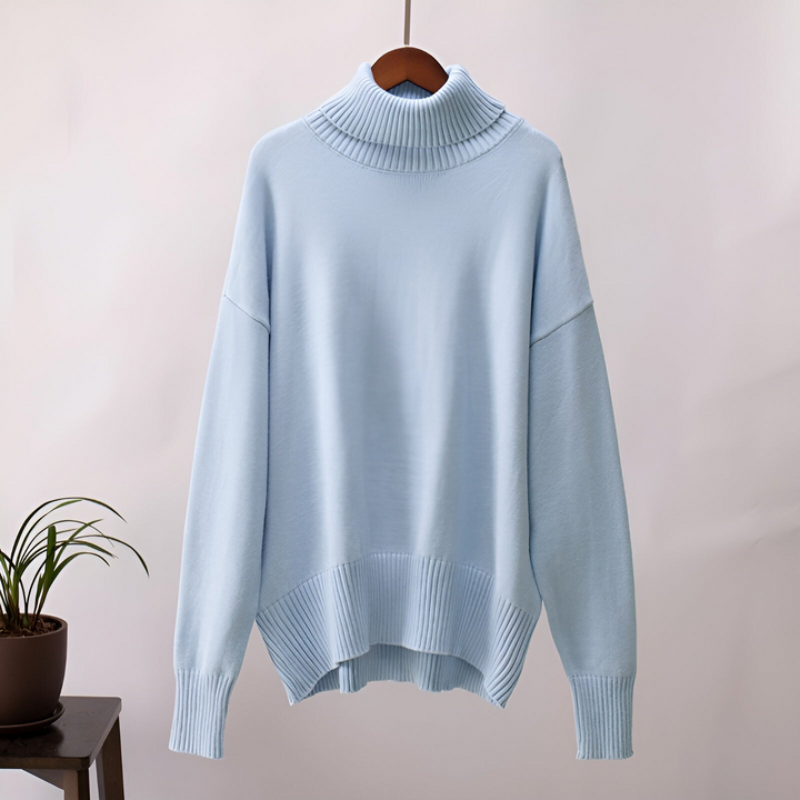 Classic soft plain turtleneck