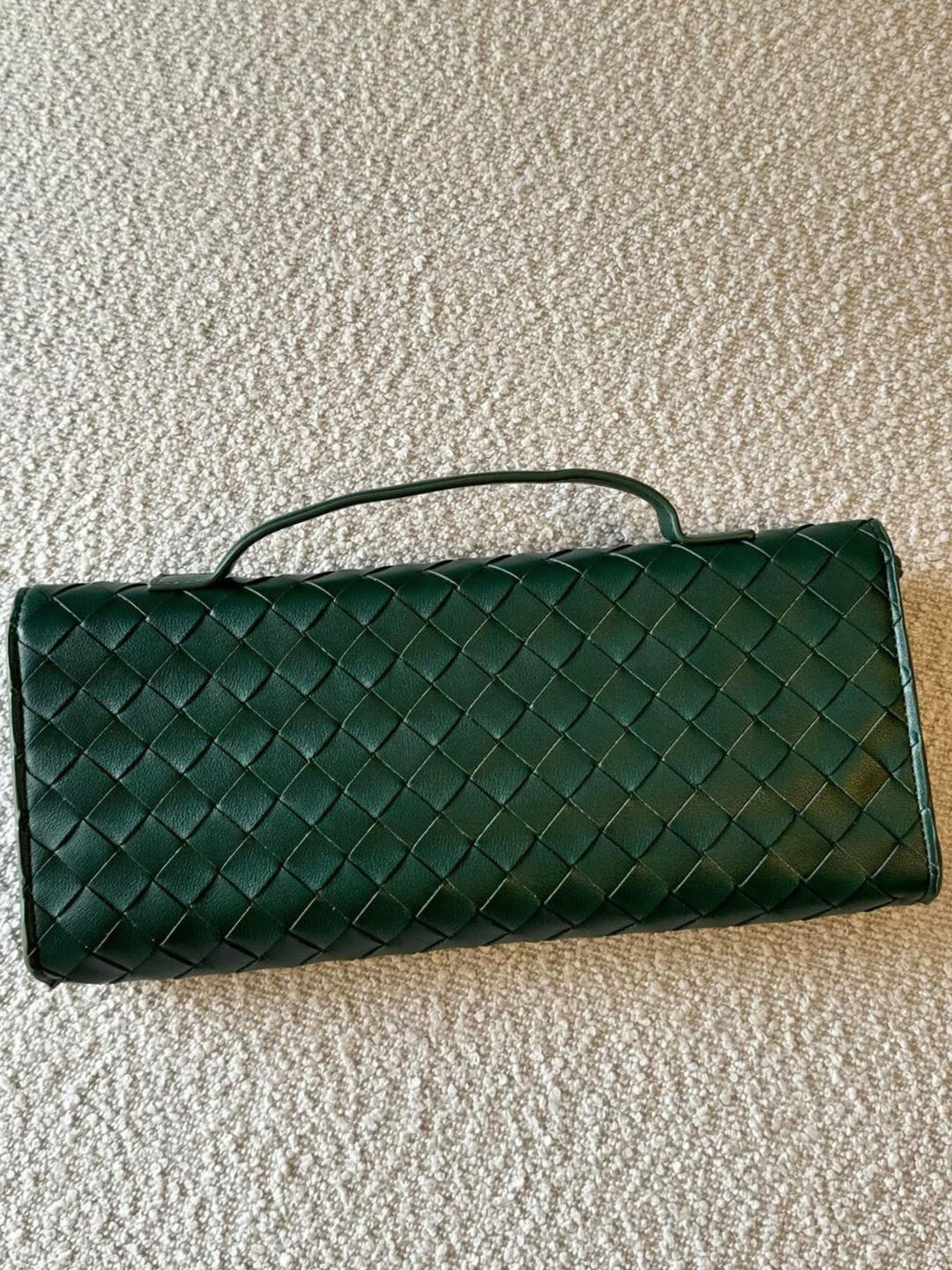 Woven clutch bag