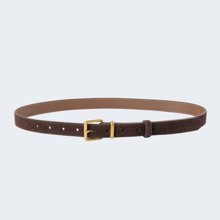 Imitation suede belt