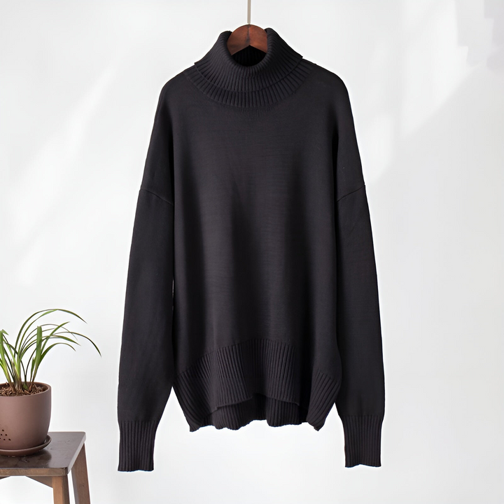 Classic soft plain turtleneck