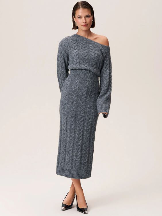 Fay knitted midi dress