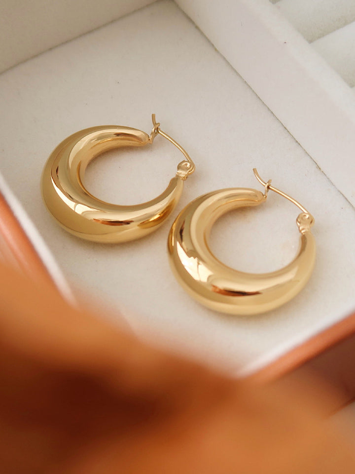 Golden Hoop Earrings