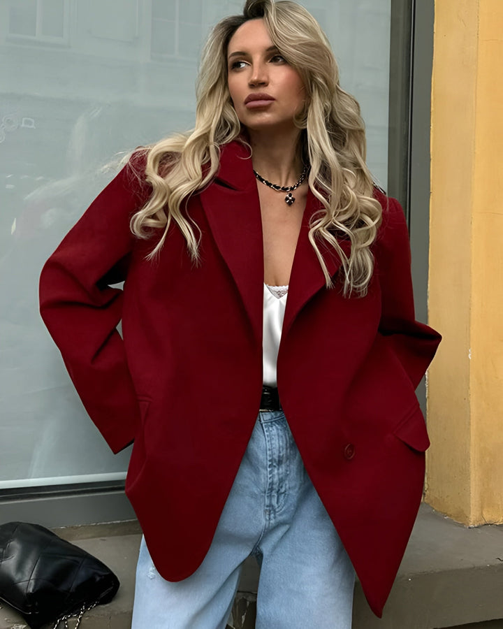 Oversized long-sleeved blazer