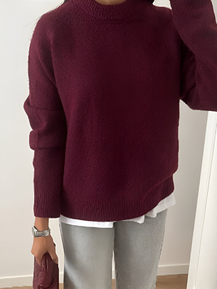 Burgundy soft Jumper