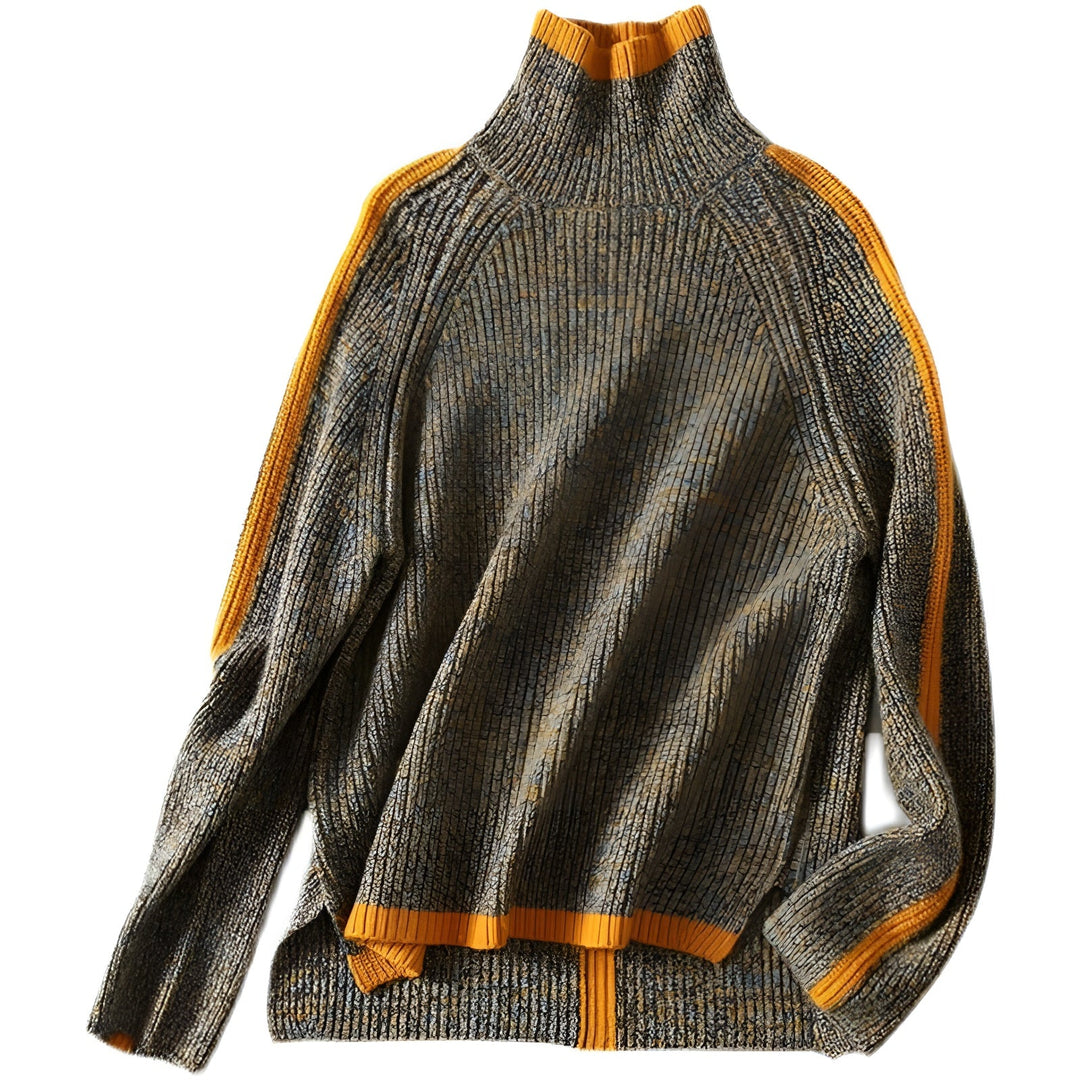 Long-sleeved knitted loose jumper