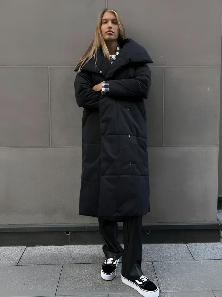 Long puffer coat