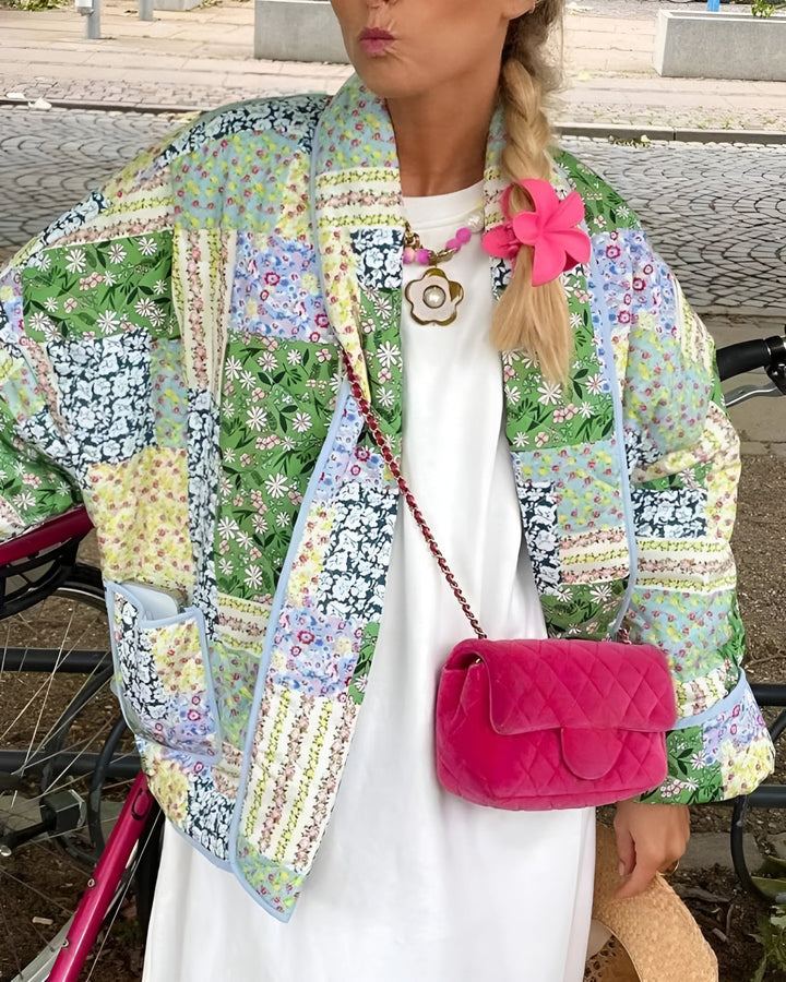 Cotton elegant flower jacket