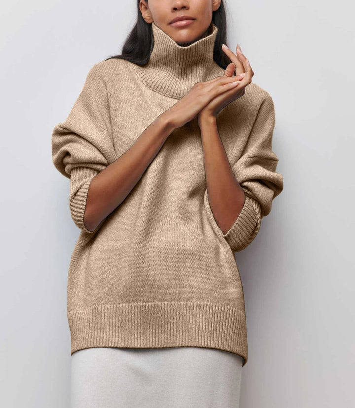 Oversized turtleneck jumper