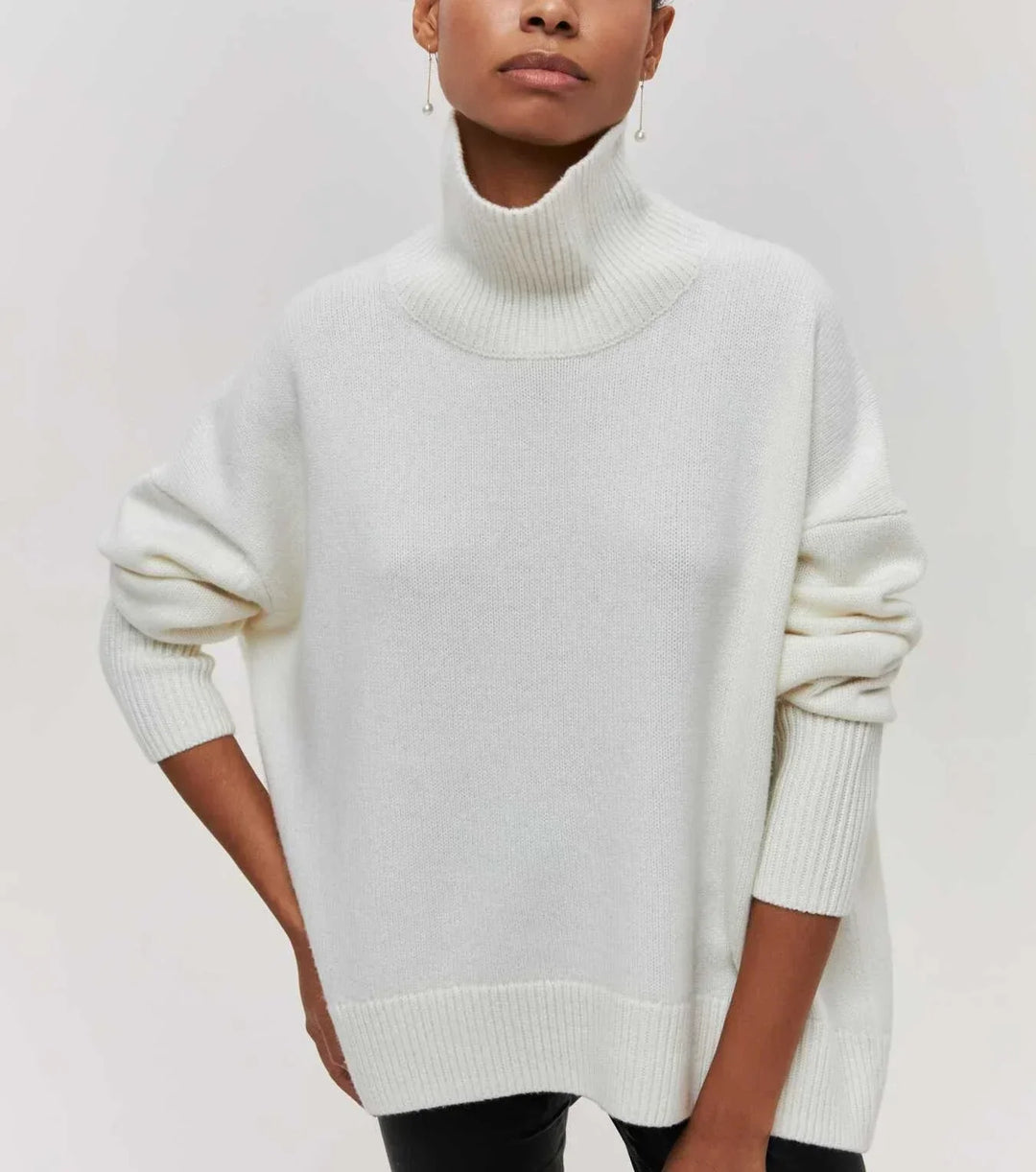 Oversized turtleneck jumper