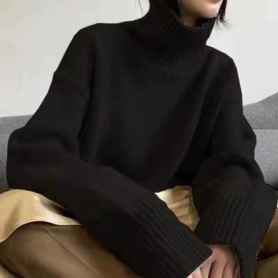 Soft high turtleneck