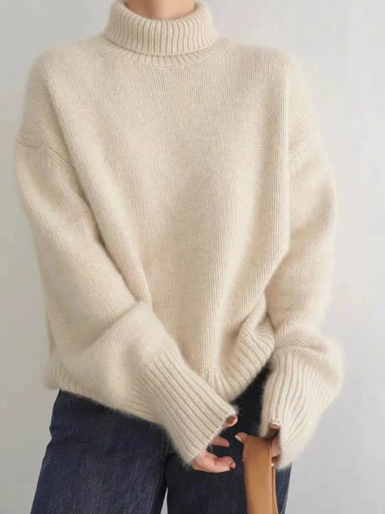 Soft high turtleneck