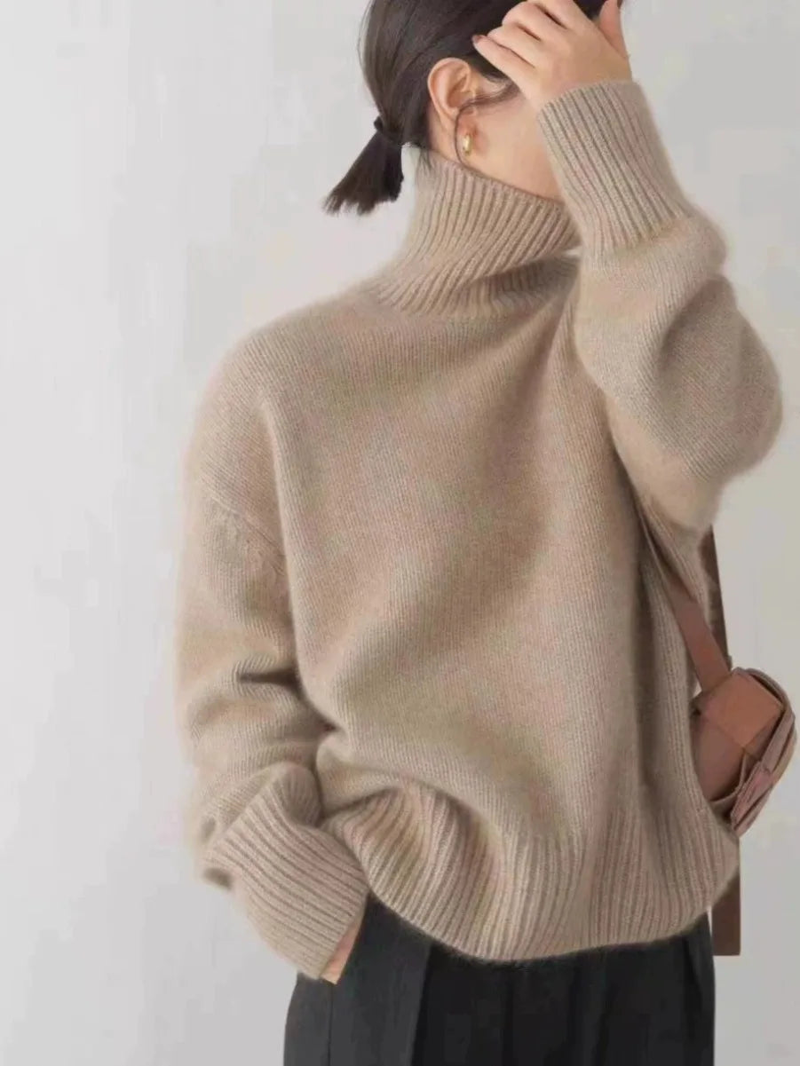 Soft high turtleneck