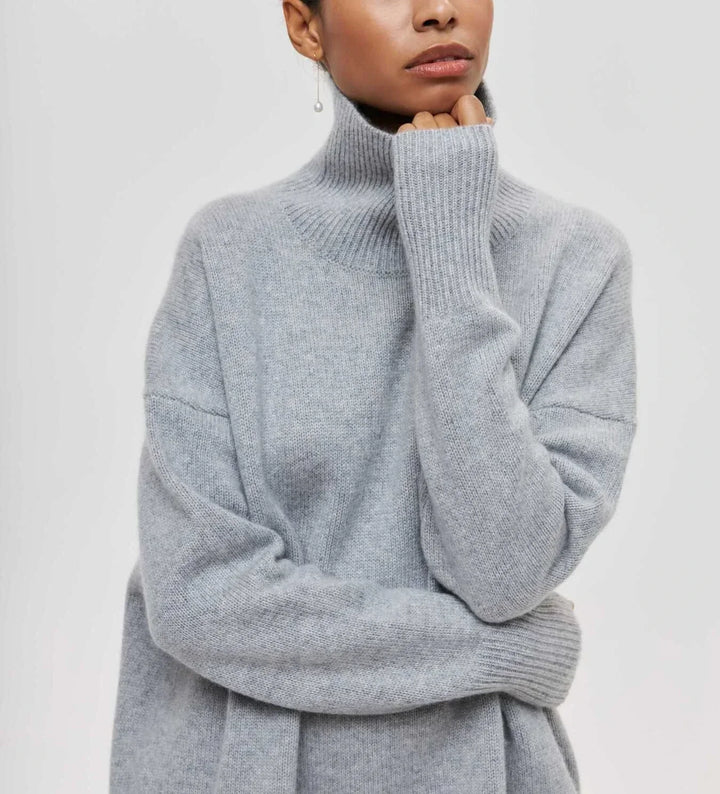 Oversized turtleneck jumper