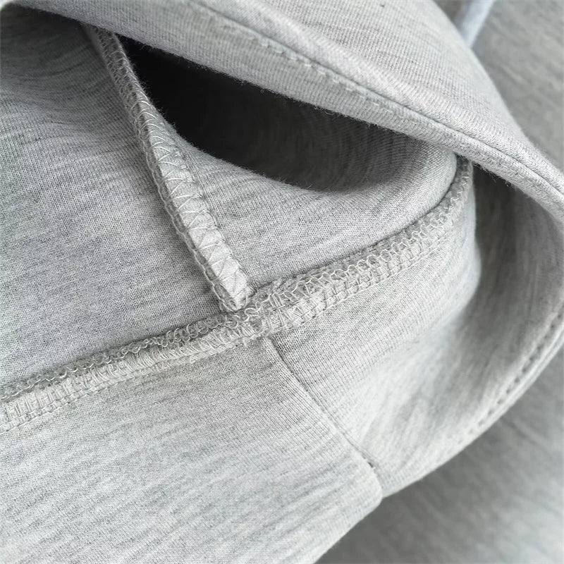 Oversized zipper hoodie