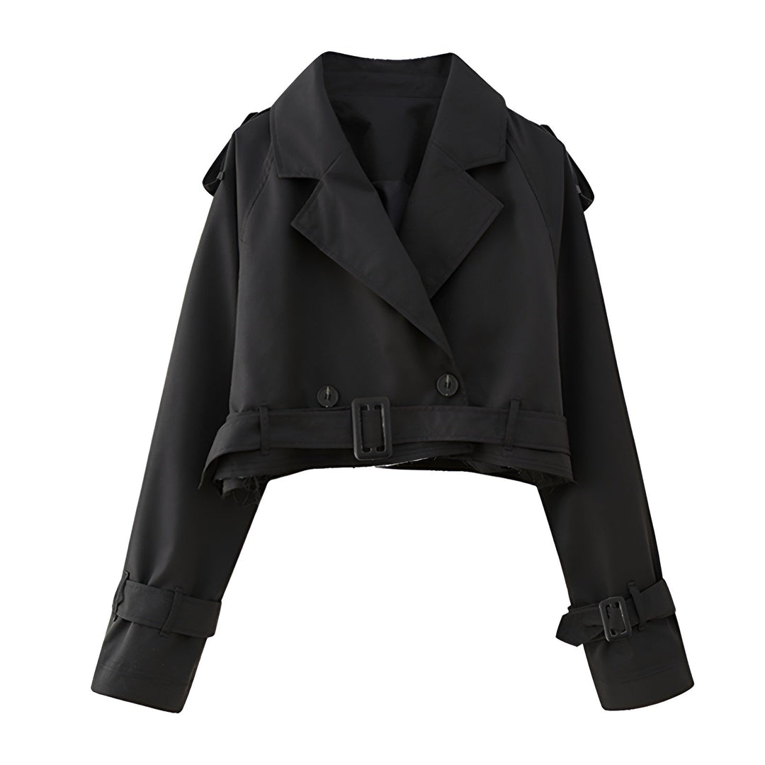 Gemma cropped trench coat