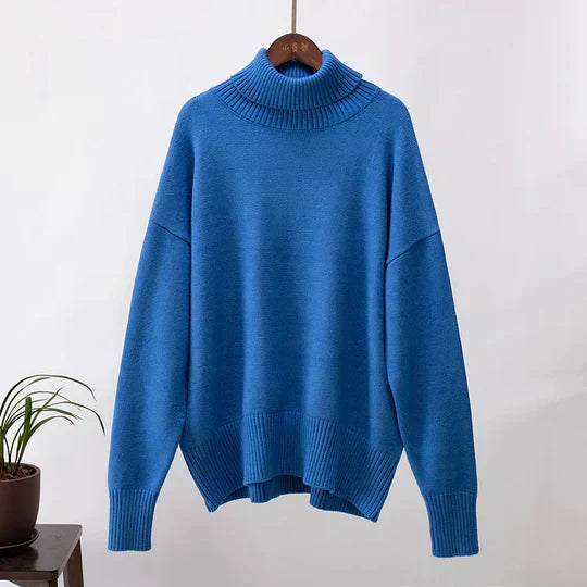 Oversized turtleneck jumper