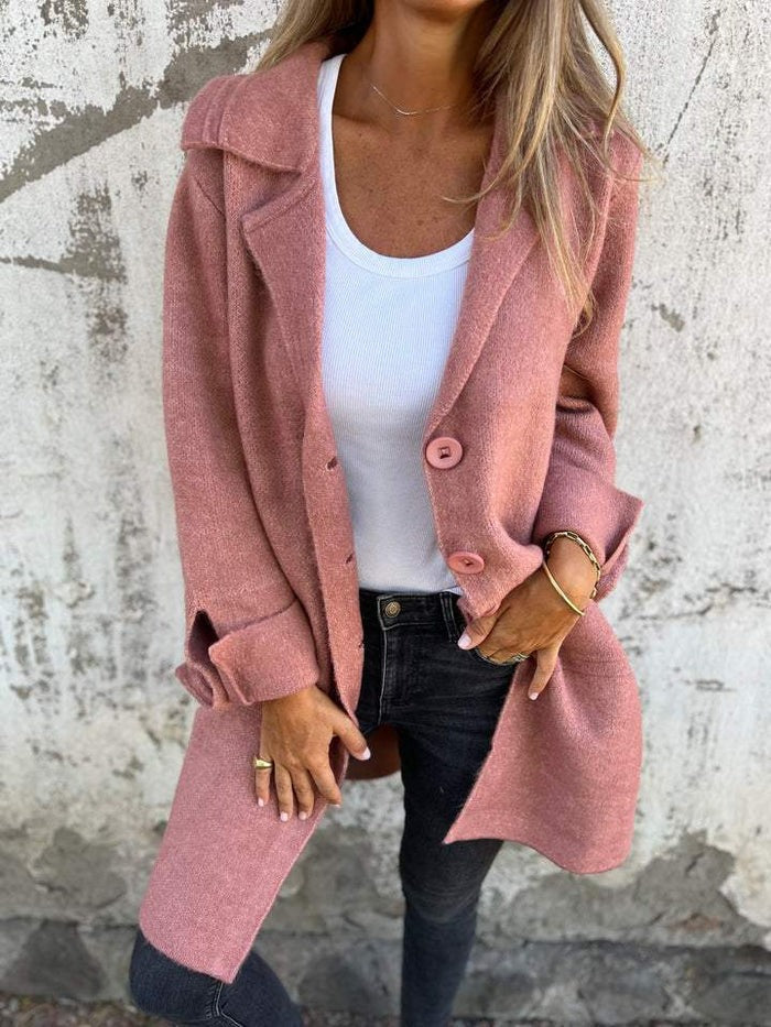 Casual soft long coat