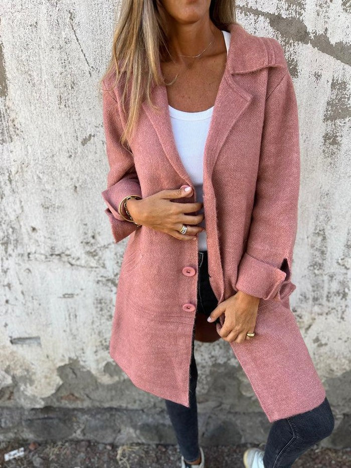 Casual soft long coat