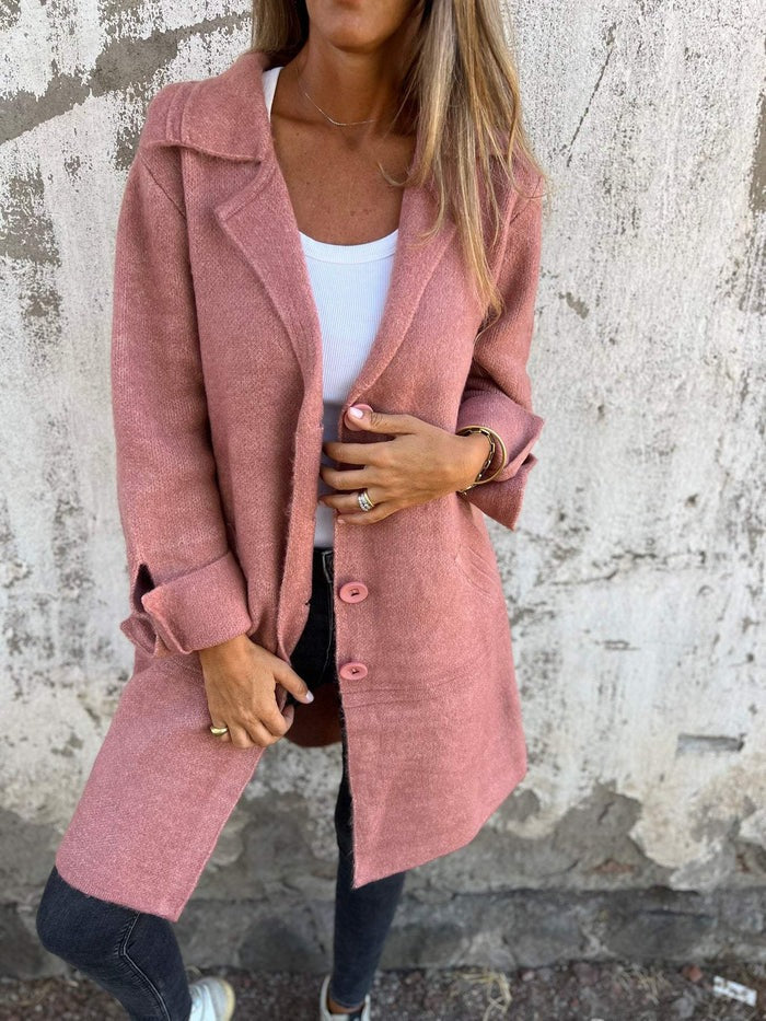 Casual soft long coat