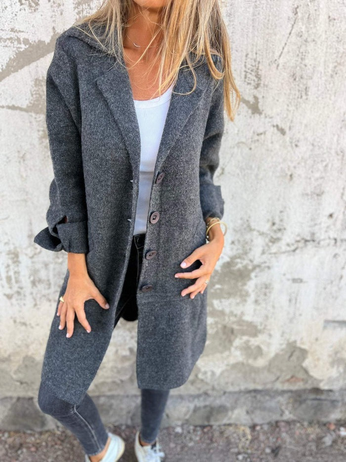 Casual soft long coat