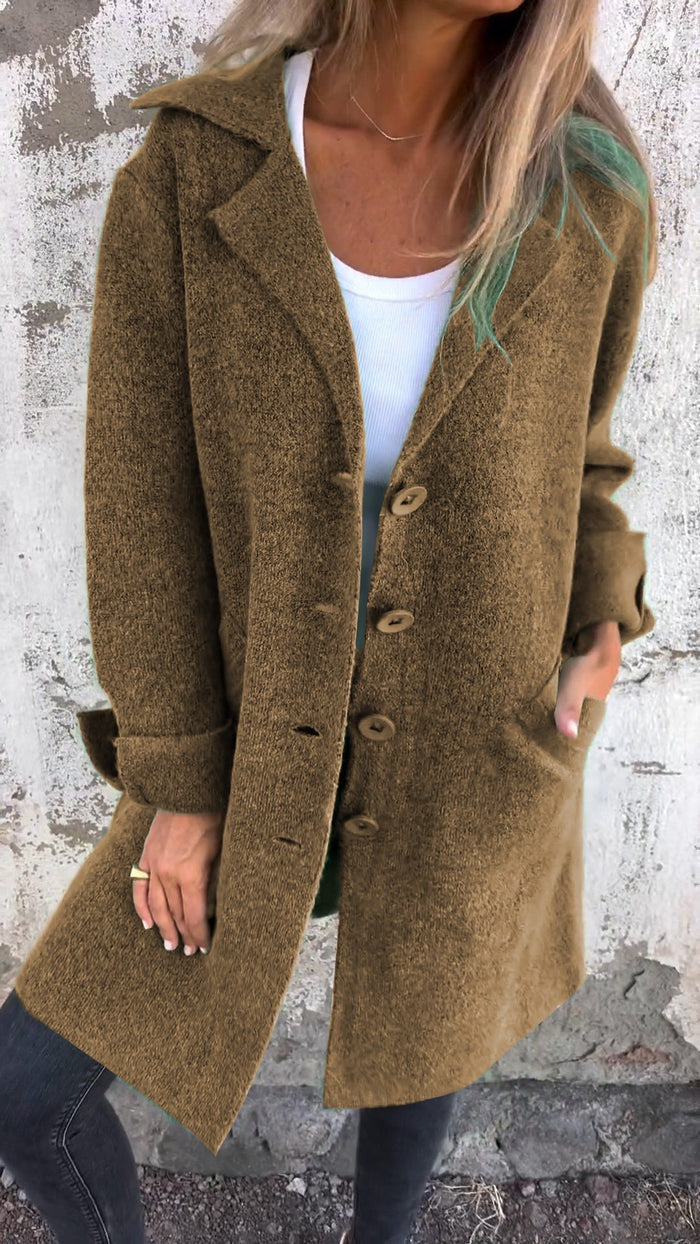 Casual soft long coat