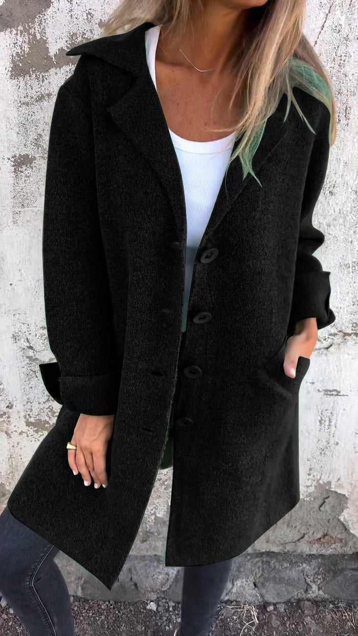 Casual soft long coat