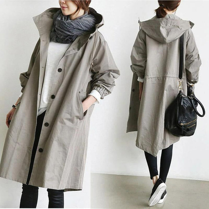 Stylish water-resistant trench coat