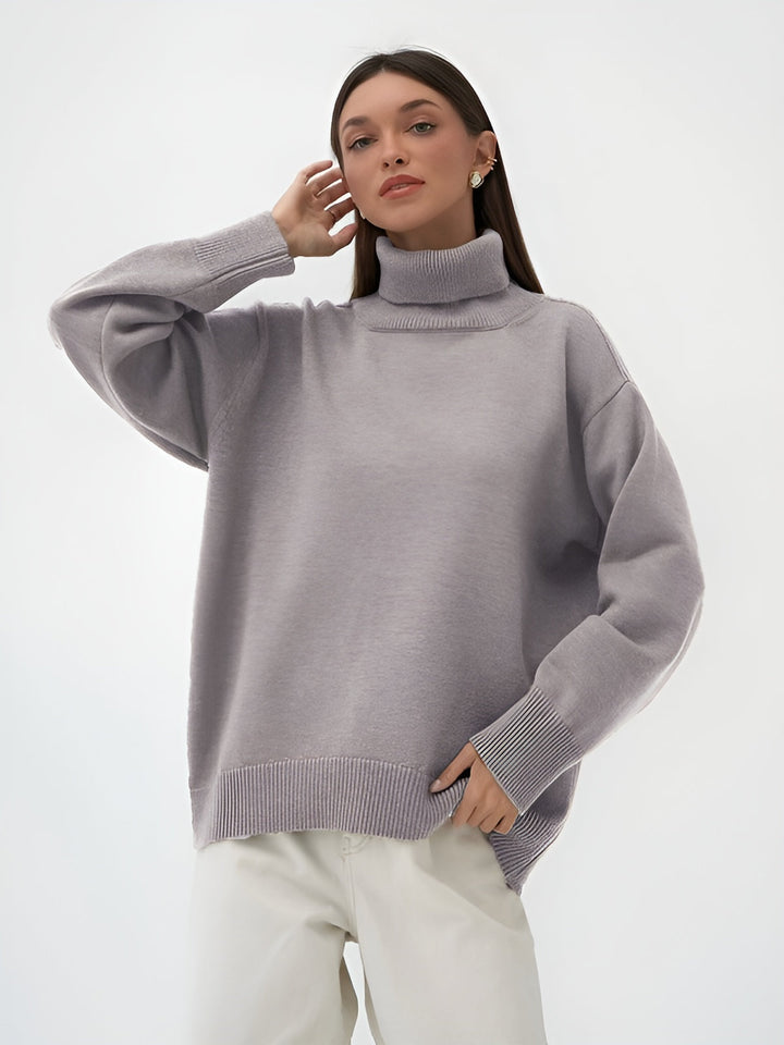 Classic soft plain turtleneck