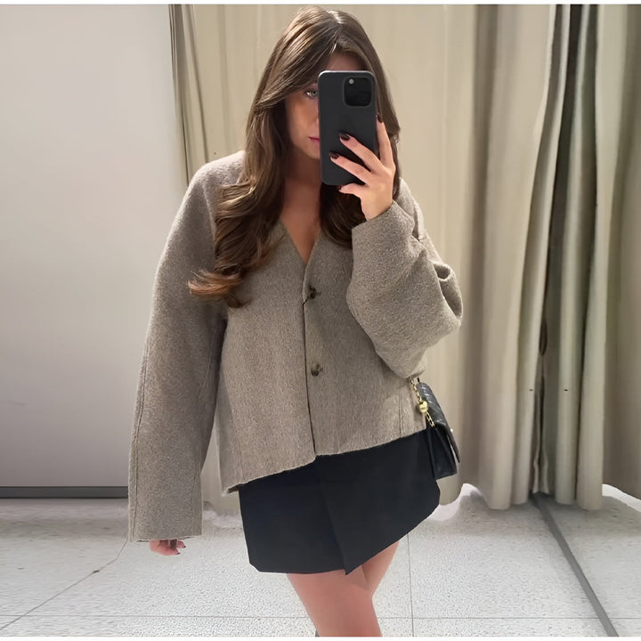 Chic lady blends blazer