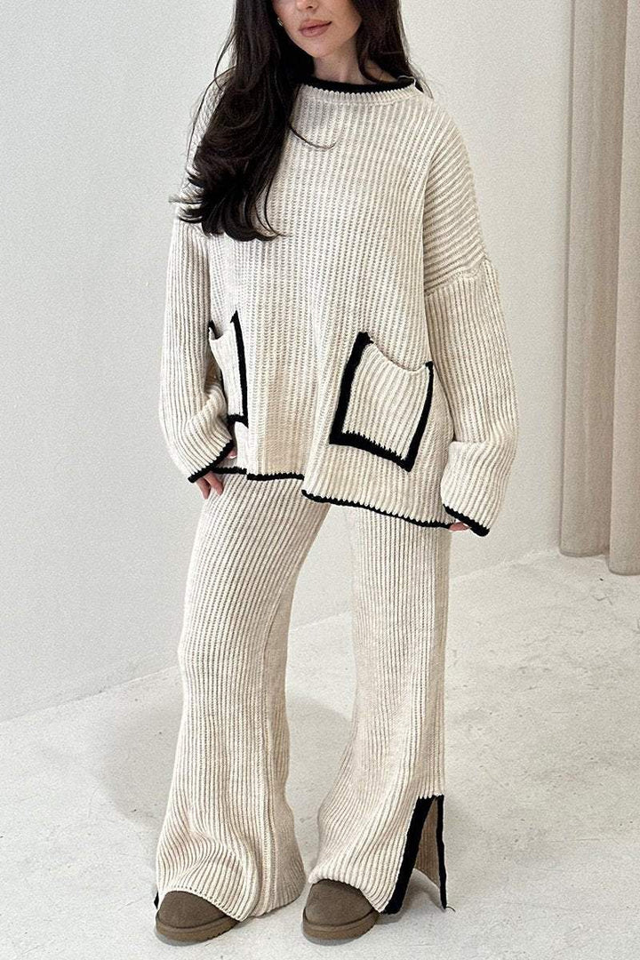 Knitted Detail Loungewear Set