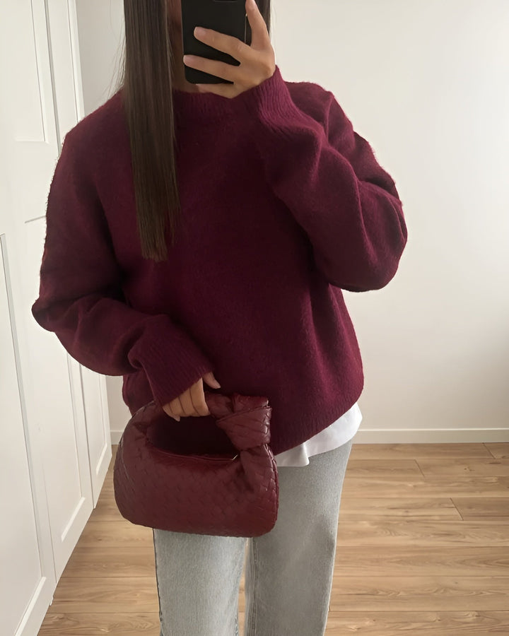 Burgundy soft Jumper